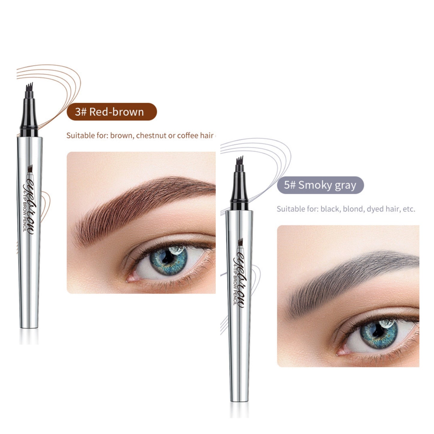 Wodoodporny pisak do brwi 3D Microblading (2 szt.)