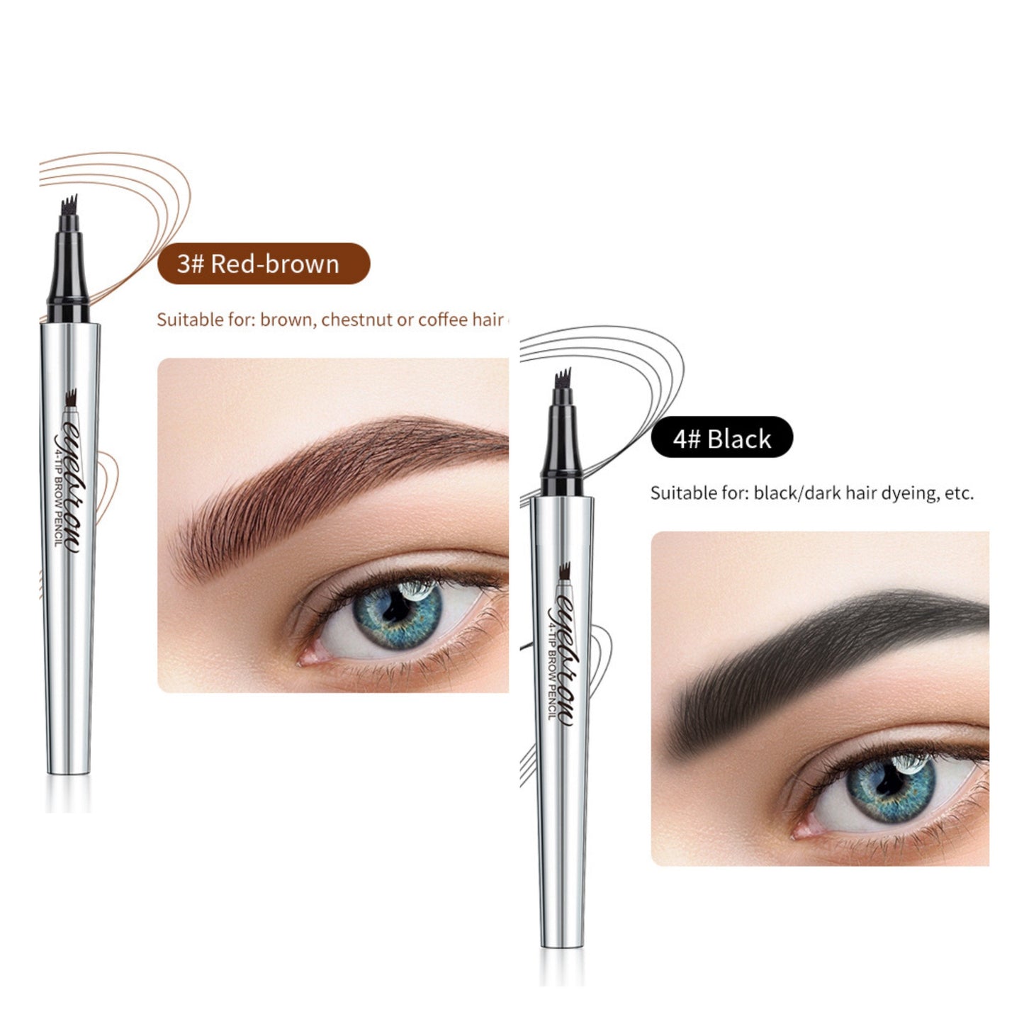 Wodoodporny pisak do brwi 3D Microblading (2 szt.)